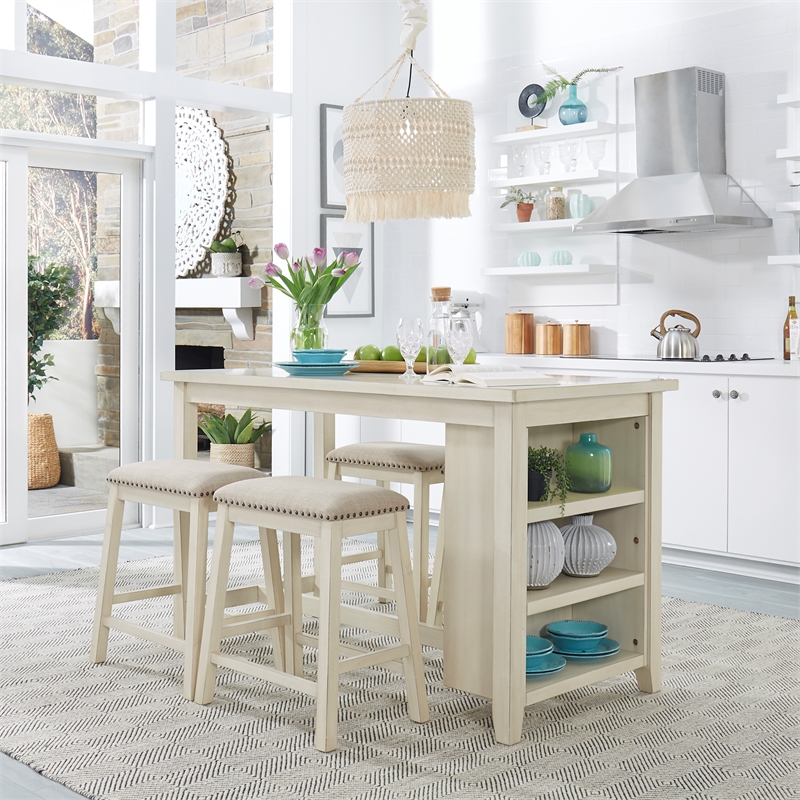 Brook Creek Multi 5 Piece Counter Set - White