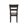 Double Bridge Dark Brown Splat Back Side Chair (RTA)-Set of 2