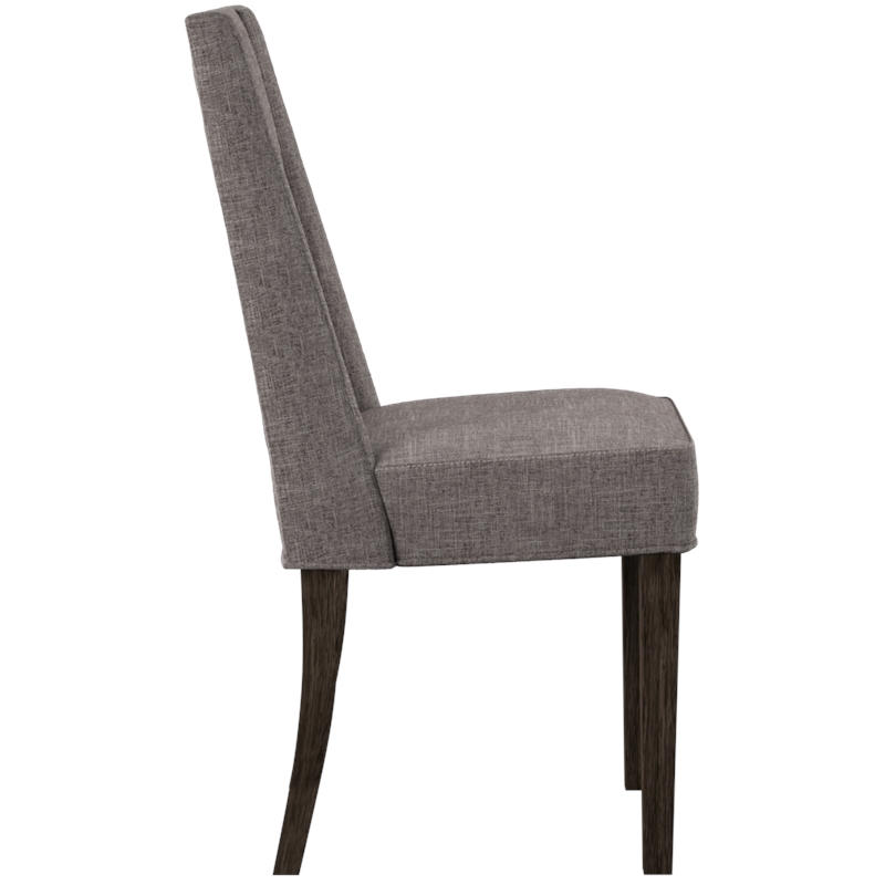 Double Bridge Dark Brown Upholstered Side Chair (RTA)-Set of 2