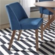 Space Savers Medium Brown Nido Chair - Blue  (RTA)-Set of 2