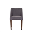 Space Savers Medium Brown Nido Chair - Grey  (RTA)-Set of 2