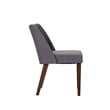 Space Savers Medium Brown Nido Chair - Grey  (RTA)-Set of 2