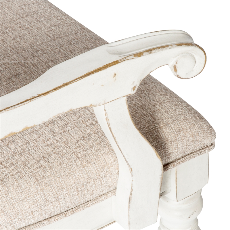 Magnolia Manor White Splat Back Uph Arm Chair (RTA)-Set of 2