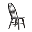 Hearthstone Ridge Windsor Back Side Chair - Black-Set of 2
