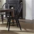 Hearthstone Ridge Windsor Back Side Chair - Black-Set of 2