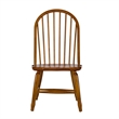 Treasures Medium Brown Bow Back Side Chair -  Oak-Set of 2