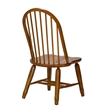 Treasures Medium Brown Bow Back Side Chair -  Oak-Set of 2