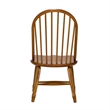 Treasures Medium Brown Bow Back Side Chair -  Oak-Set of 2