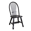 Treasures Sheaf Back Side Chair - Black-Set of 2