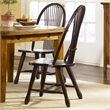 Treasures Sheaf Back Side Chair - Black-Set of 2