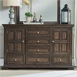 Big Valley Light Brown 2 Door 6 Drawer Dresser