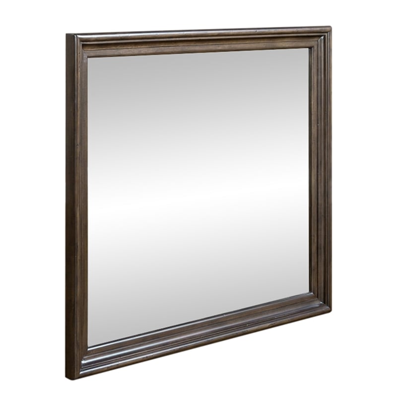 Big Valley Light Brown Glass Mirror