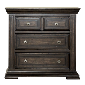 Big Valley Light Brown Bedside Chest w/ Charging Station