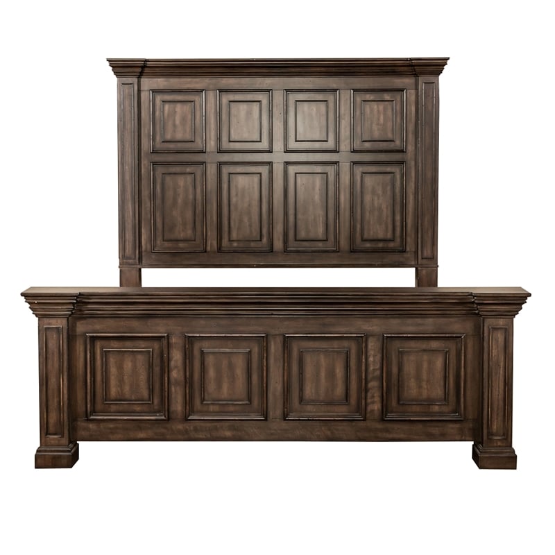 Big Valley Light Brown King California Panel Bed