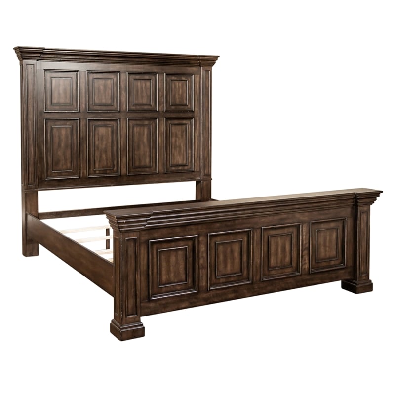 Big Valley Light Brown King California Panel Bed