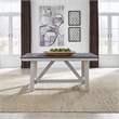 Farmhouse White Optional 5 Piece Trestle Table Set