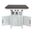 Farmhouse White 5 Piece Gathering Table Set