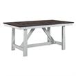 Farmhouse White Trestle Table