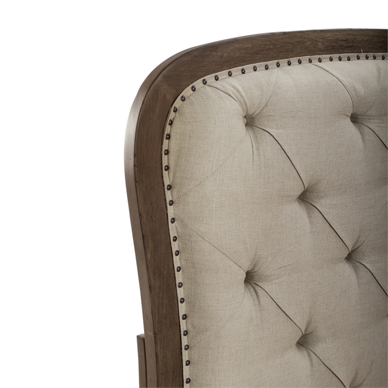 Americana Farmhouse Queen Tufted Panel Headboard - Dusty Taupe