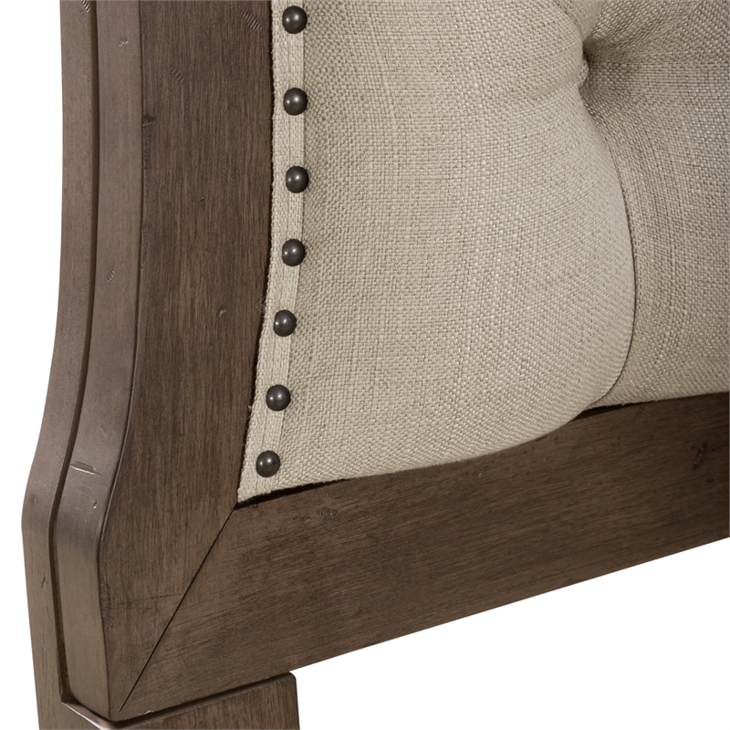 Americana Farmhouse Queen Tufted Panel Headboard - Dusty Taupe