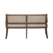 Americana Farmhouse Upholstered Shelter Dining Bench - Dusty Taupe