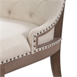 Americana Farmhouse Upholstered Shelter Dining Bench - Dusty Taupe
