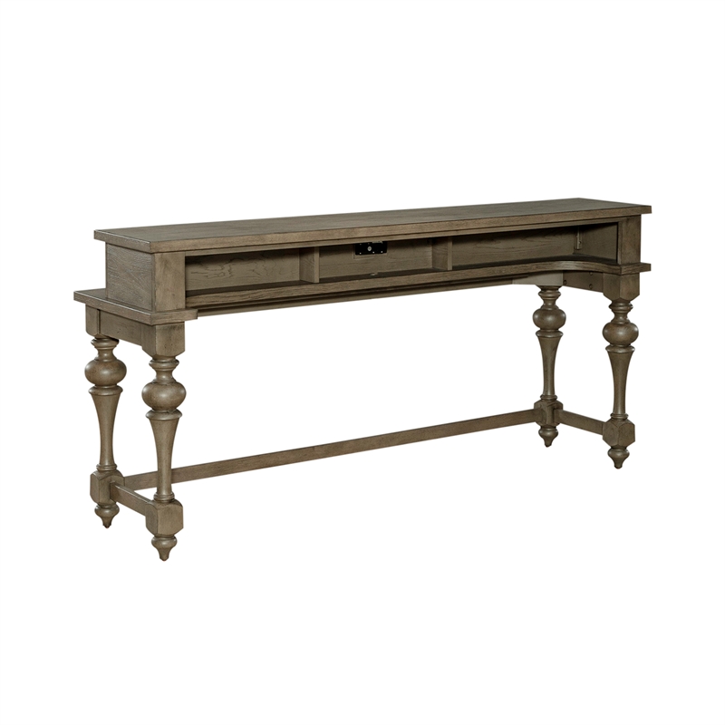 Americana Farmhouse Console Bar Table - Dusty Taupe