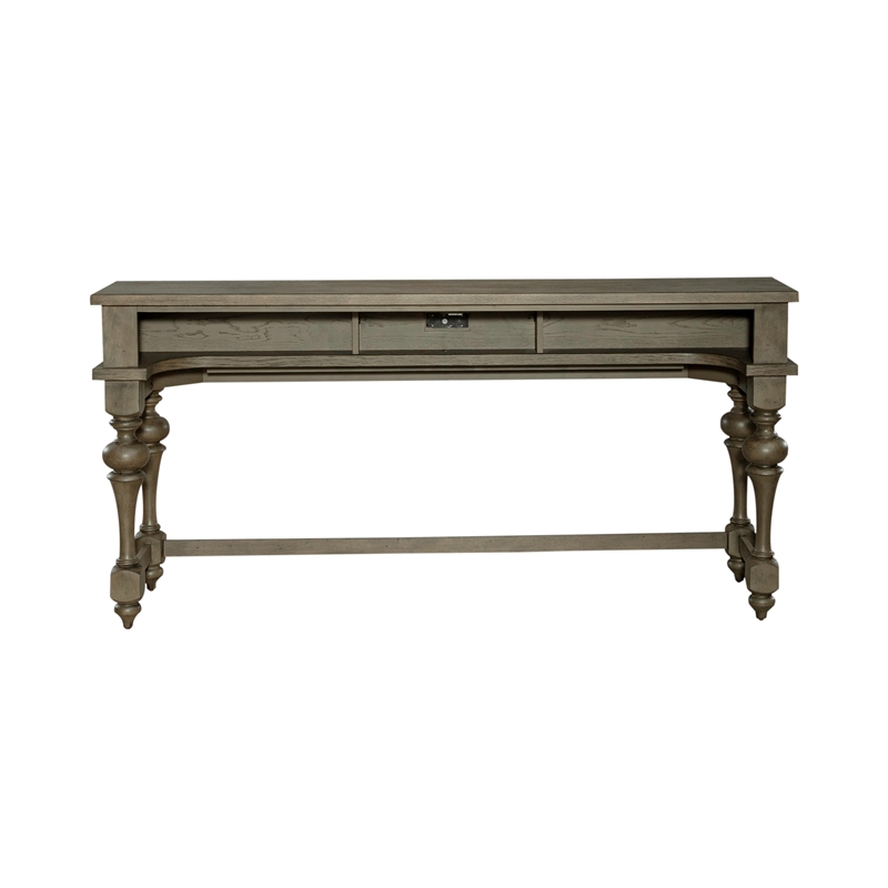Americana Farmhouse Console Bar Table - Dusty Taupe