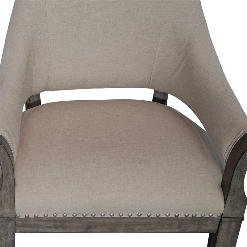 Westfield Upholstered Arm Chair (RTA) - Havana Brown Finish