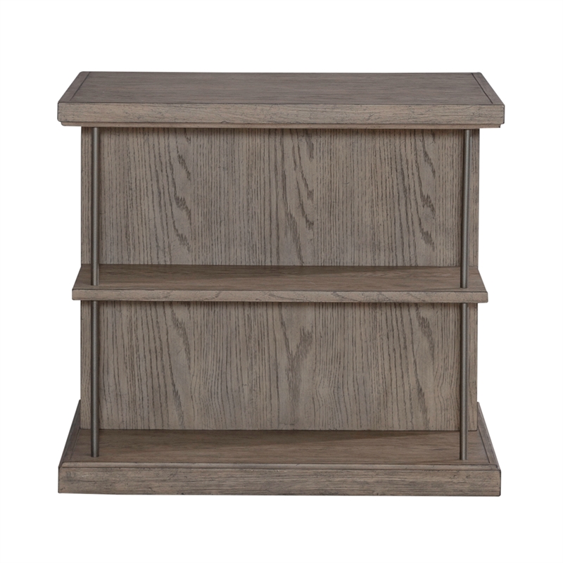 Liberty Furniture City Scape Wood End Table in Burnished Beige