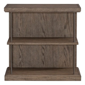 Liberty Furniture City Scape Wood Chair Side Table in Burnished Beige