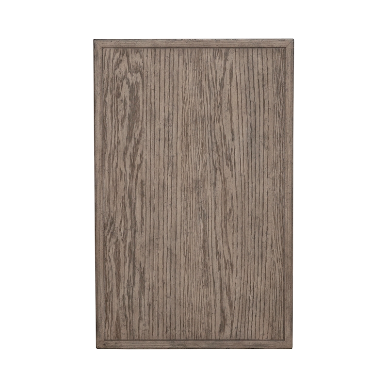 Liberty Furniture City Scape Wood Chair Side Table in Burnished Beige