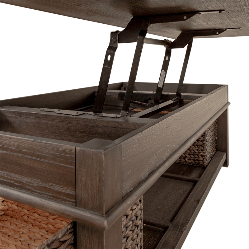 Liberty Furniture Mill Creek 3-Piece Wood Cocktail Table Set in Espresso