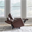 Liberty Furniture Blair Transitional Leather Loveseat in Brown