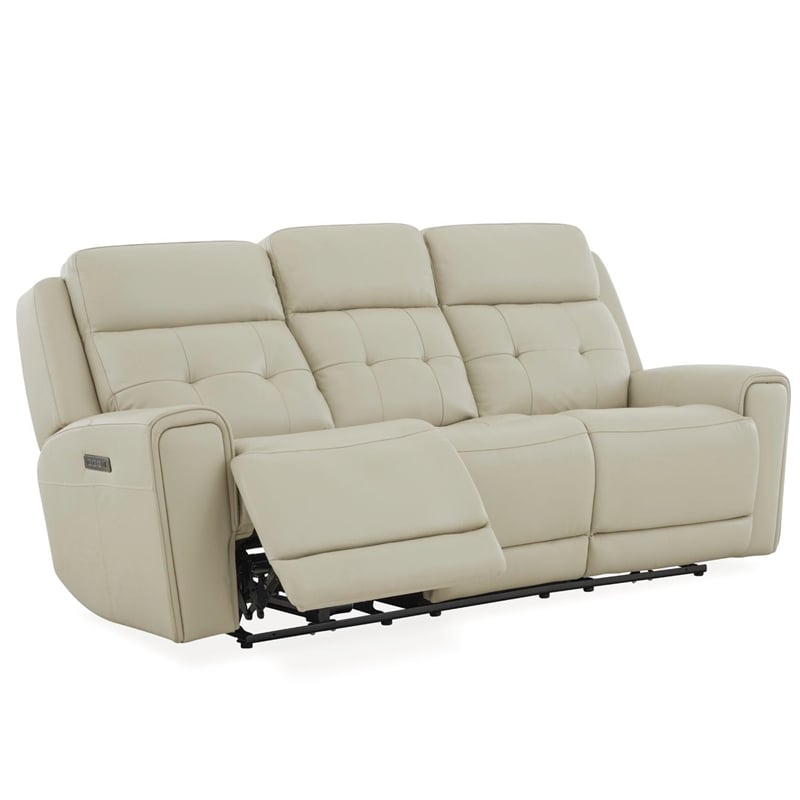 Carrington Baja Stone Power Reclining Sofa - Off White