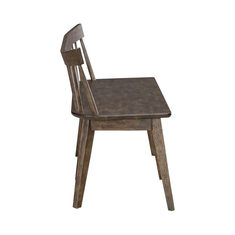 Midland Falls Spindle Back Bench - Rustic Brown