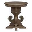 Magnolia Manor Round End Table - Weathered Bisque Finish