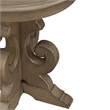 Magnolia Manor Round End Table - Weathered Bisque Finish