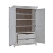 River Place Armoire in Riverstone White