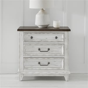 River Place 3 Drawer Nightstand with Charging Station