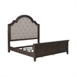Paradise Valley King Uph Bed- Saddle Brown