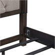 Paradise Valley King Uph Bed- Saddle Brown