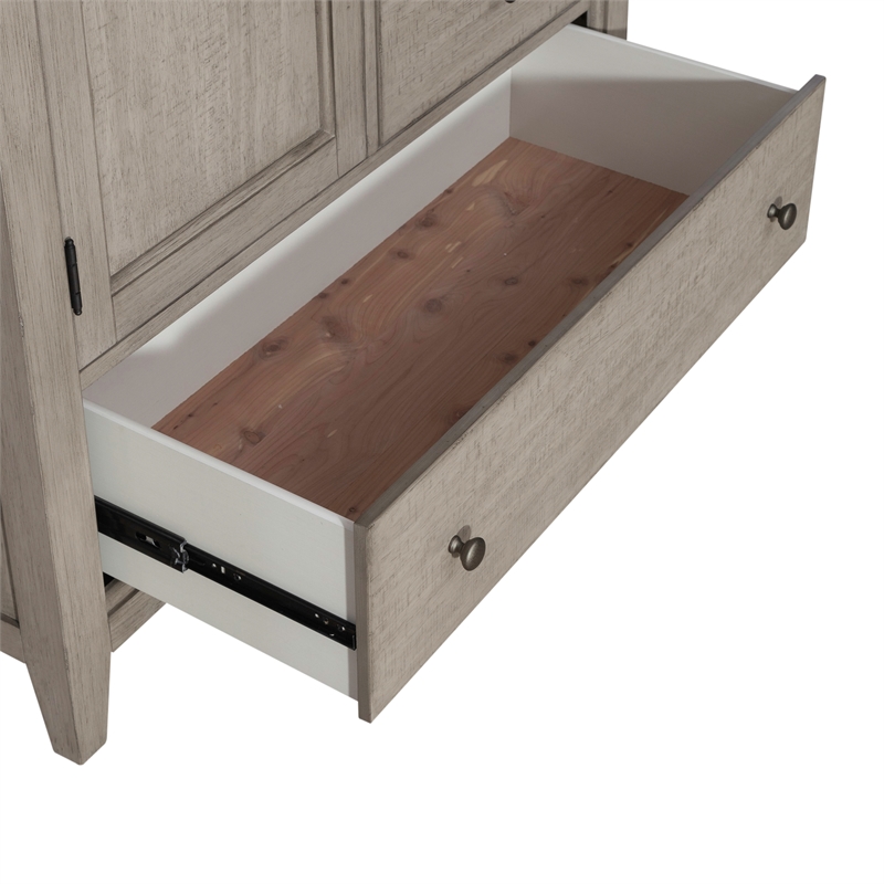 Ivy Hollow Door Chest in Weathered Linen