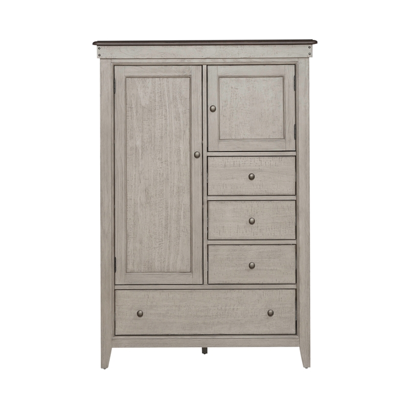 Ivy Hollow Door Chest in Weathered Linen