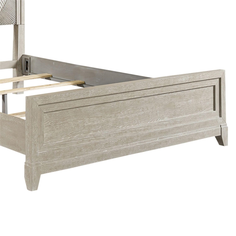 Belmar King California Upholstered Bed in Washed Taupe