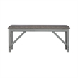 Liberty Furniture Newport Counter Height Dining Bench in Gray