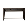 Liberty Furniture Arrowcreek Console Bar Table in Weathered Stone