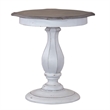 Magnolia Manor Round Accent Table in White
