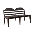 Paradise Valley Ladder Back Bench in Saddle Brown