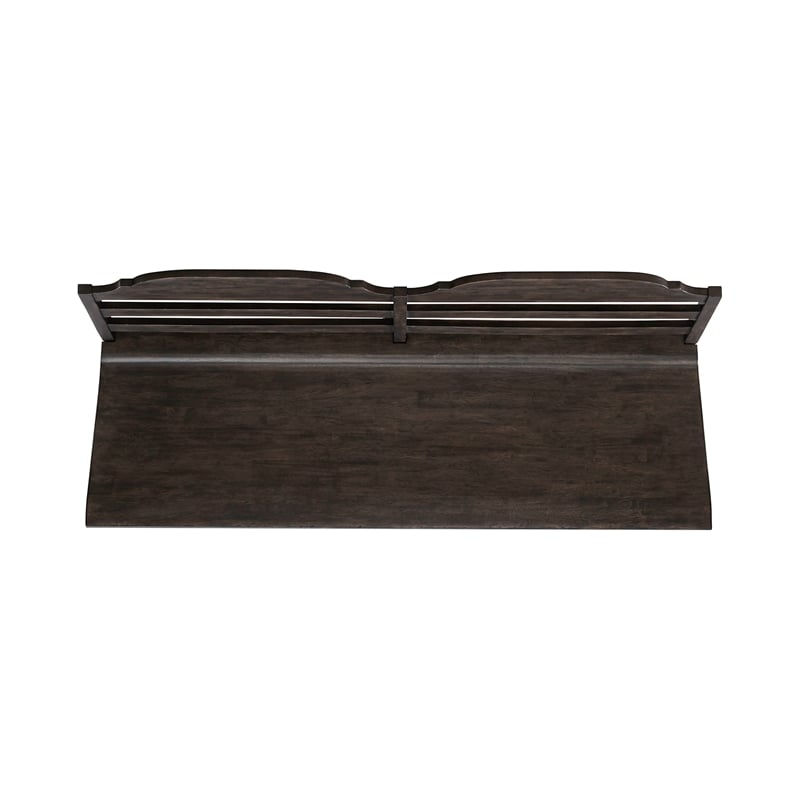 Paradise Valley Ladder Back Bench in Saddle Brown